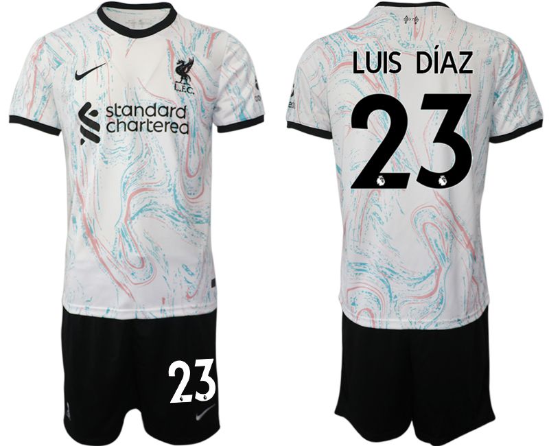 Men 2022-2023 Club Liverpool away white #23 Soccer Jersey->liverpool jersey->Soccer Club Jersey